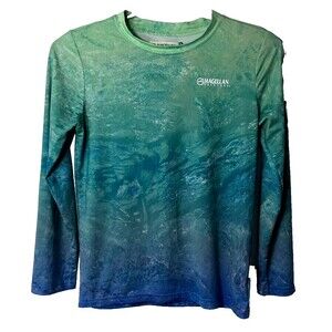 Magellan Shirt Boys S Multicolor Fish Gear Outdoor Active Classic Fit Long SL